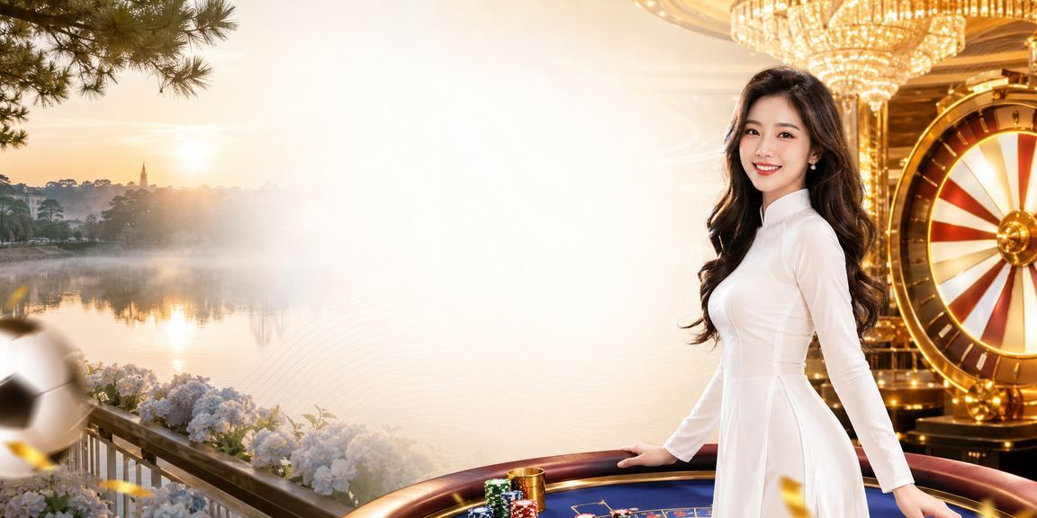 Người phụ nữ áo dài Đà Lạt tham gia vòng quay may mắn trực tuyến